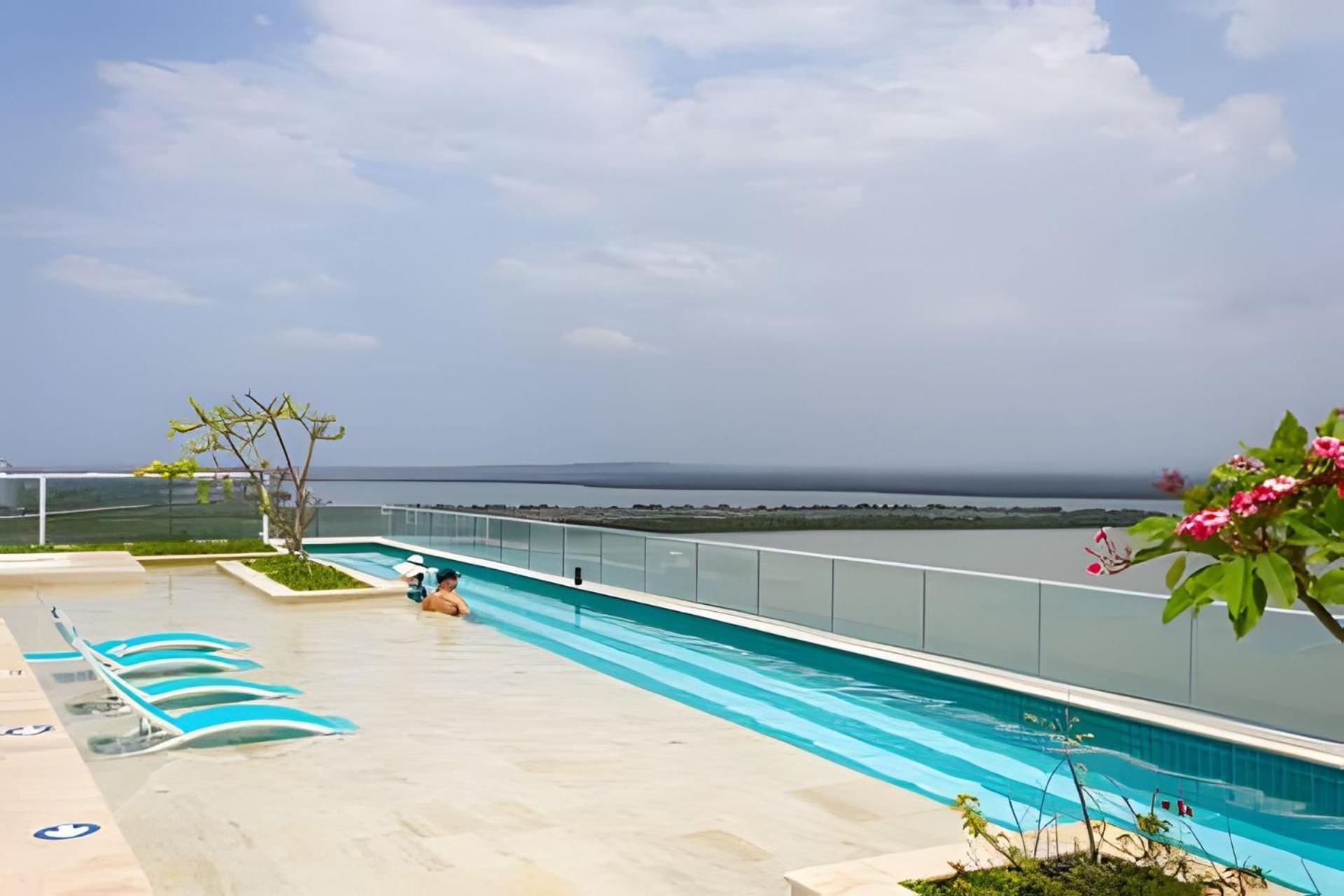 1 Dormitorio Frente A Playa De Morros. Piscina Cartagena Екстер'єр фото